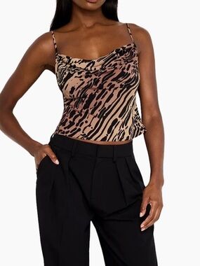 Good American Chiffon Bias-Cut Camisole